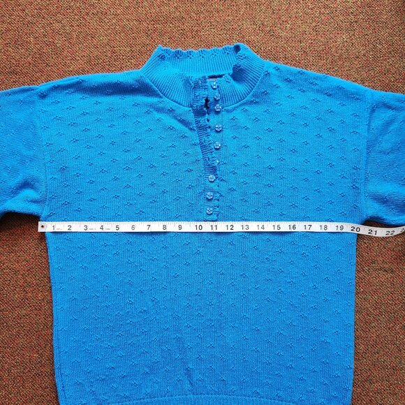 Vintage Alison J. Blue Sweater - Picture 6 of 7
